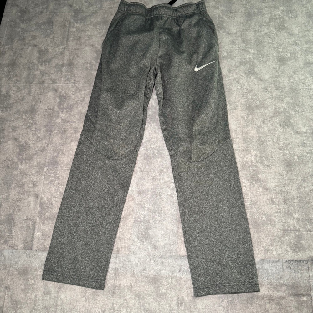 Nike Boys XL Dri-FIT Gray Heather Athletic Training Pants Joggers Pockets